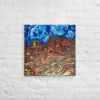 Canvas Print - Zeffir (exhale) - Fluid Abstract Earth & Sky | Work by Eman's Gallery