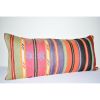 16" X 36" Queen Boho Woven Bedding Kilim Pillow Cover | Sham in Linens & Bedding by Vintage Pillows Store. Item made of cotton with fiber