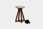 X2 Counter Stool | Chairs by ARTLESS. Item made of walnut & brass