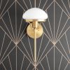 Deco Wall Fixture - Decorative Sconce - Model No. 9401 | Sconces by Peared Creation. Item made of brass with glass
