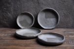 Serving platter - STC organic natural shape stoneware | Serveware by Laima Ceramics. Item made of stoneware works with minimalism style
