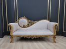 Victorian Style settee / Antique Gold Leaf Finish/Hand Carve | Love Seat in Couches & Sofas by Art De Vie Furniture