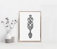 Welsh Love Spoon Art Print, Traditional Welsh Art | Prints by Carissa Tanton. Item made of paper