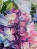 Hydrangea flowers painting original, Floral art canvas oil | Oil And Acrylic Painting in Paintings by Natart. Item made of canvas with synthetic works with contemporary style