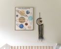 Solar System Planet Chart Art Print, Space Wall Art, Astronomy Decor for Kids Room | Prints in Paintings by The Ugly Cat Studio