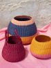Bolo Colour Block Baskets | Storage Basket in Storage by AKETEKETE. Item compatible with boho and country & farmhouse style