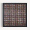1600 Painted Dot Collage on Black | Paintings by Amelia Coward