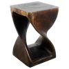 Haussmann® Original Wood Twist Stool 12 X 12 X 18 | Chairs by Haussmann®