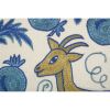 Set of Two Animal Motif Suzani Pillow from Vintage Uzbek | Sham in Linens & Bedding by Vintage Pillows Store. Item composed of cotton