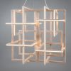 CUBE chandelier | Chandeliers by Next Level Lighting. Item made of oak wood