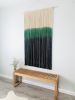 Large Dyed Macrame Wall Hanging / Woven Tapestry | Wall Hangings by Love & Fiber. Item made of cotton & fiber