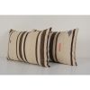 Vintage Hemp Turkish Kilim Pillow, Set of Two Vintage | Sham in Linens & Bedding by Vintage Pillows Store. Item made of cotton with fiber