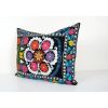 Suzani Velvet Lumbar Cushion Cover, Tribal House Decor- Embr | Pillows by Vintage Pillows Store