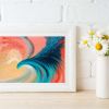 Rainbow Water Phoenix Giclee Paper Print | Prints by Monika Kupiec Abstract Art. Item composed of paper
