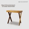 Haussmann® End Table KD 15 x 20 x 20 in H KD Oak Oil | Tables by Haussmann®