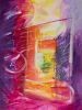 In Through The Out Door | Oil And Acrylic Painting in Paintings by Eugenie Diserio. Item made of canvas compatible with mid century modern and contemporary style