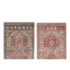 Pale Color Pair of Small Oushak Rugs, Traditional Handwoven | Area Rug in Rugs by Vintage Pillows Store. Item made of cotton & fiber