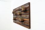 Floating wood shelves: floating shelves artwork | Wall Sculpture in Wall Hangings by Craig Forget. Item made of wood works with mid century modern & contemporary style