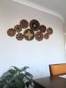 10 Pieces Modern Boho Wall Decor Baskets | Decorative Plate in Decorative Objects by Sarmal Design. Item made of bamboo with cotton works with boho & contemporary style