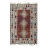 Handwoven Pastel Vintage Turkish Kayseri Kilim Rug | Area Rug in Rugs by Vintage Pillows Store. Item composed of cotton and fiber