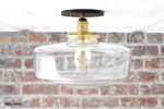 Schoolhouse Lighting - Model No. 2477 | Flush Mounts by Peared Creation. Item composed of brass