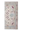 Distressed Handknotted Caucasian Rug 4'1" X 6'5" | Area Rug in Rugs by Vintage Pillows Store. Item made of cotton with fiber