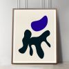 Mid Century Modern Abstract wall art, Modern Abstract print | Prints in Paintings by Capricorn Press. Item made of paper compatible with boho and minimalism style