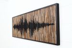Soundwave, Wood wall sculpture | Wall Hangings by Craig Forget. Item composed of wood in mid century modern or contemporary style