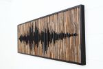 Soundwave No.1 – Reclaimed Wood Soundwave Wall Sculpture | Wall Hangings by Craig Forget. Item composed of wood in mid century modern or contemporary style