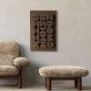 Modern 3D Wall Art - Textured Plaster Sculpture - Trendy Artwork - Coffee Beans - Geometric Relief - Gift for Coffee Lovers | Wall Sculpture in Wall Hangings by Vaiva Art Atelier