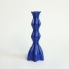Medium Candlestick in Cobalt | Candle Holder in Decorative Objects by by Alejandra Design. Item composed of metal