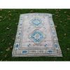 Vintage Pastel Turkish Anatolian Kars Oushak Rug | Area Rug in Rugs by Vintage Pillows Store. Item composed of cotton and fiber