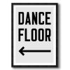 Dance Floor Vertical Arrow Left | Prints in Paintings by Western Mavrik