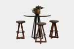 X3 Bar Stool | Chairs by ARTLESS. Item composed of walnut & leather