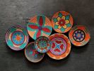 Set of 7 Baskets Wall Decor | Decorative Plate in Decorative Objects by Sarmal Design. Item made of cotton & synthetic compatible with boho and contemporary style