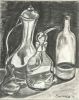 Silent Reflection - Framed Original Charcoal Drawing - Still Life | Drawings by Eman's Gallery
