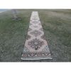 Oversized Vintage Turkish Oushak Extra Long Runner | Runner Rug in Rugs by Vintage Pillows Store. Item composed of cotton