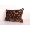 Muted Turkish Oushak Rug Pillow Copper Cover, Faded Kurdish | Cushion in Pillows by Vintage Pillows Store