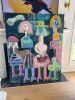 Sale at Bergdorf’s | Original Acrylic Painting | Oil And Acrylic Painting in Paintings by Aleea Jaques ,