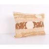 Suzani Lumbar Pillow Fashioned from Uzbek Textile - Faded Br | Cushion in Pillows by Vintage Pillows Store