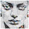 Blurred Identity - Limited Edition of 20 - 90x90 | Collage in Paintings by Paola Bazz. Item composed of paper compatible with contemporary and eclectic & maximalism style