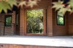 Walnut + Glass Pivot Door | Furniture by Simon Silver Designs
