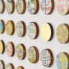 Two Hundred and Fifty Six London Map Dots Collage With Gold Leaf | Paintings by Amelia Coward