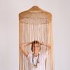 Fatima Zahra Macrame Lamp - Honey | Pendants by Hamimi