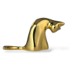 Grooming Cat in Gold | Sculptures by YENNY COCQ