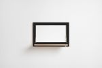 Folding Wall Shelf | Fläpps Shelf 60x40-1 | Bookshelf for Small Spaces, Birch Plywood, Black | Shelving in Storage by AMBIVALENZ