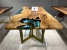 Custom Epoxy Resin Table, Handmade Epoxy Resin Dining Table | Tables by Tinella Wood. Item made of wood works with contemporary & country & farmhouse style