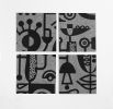 Coasters Merino Wool Felt Living Laboratory Grey | Tableware by Lorraine Tuson