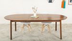 Walnut Extendable Oval Dining Table "The Payne" (Quick Ship/ | Tables by MODERNCRE8VE. Item composed of walnut