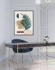 Botanical Collage Print with Minimalist Abstract Geometric | Prints by Capricorn Press. Item composed of paper compatible with boho and minimalism style